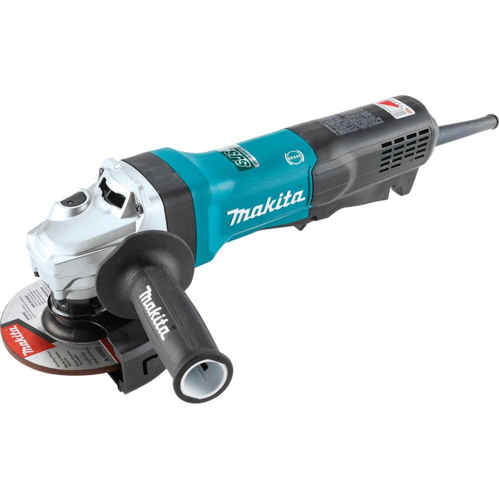 Makita 5 in SJS II High-Power Angle Grinder, Paddle Switch
