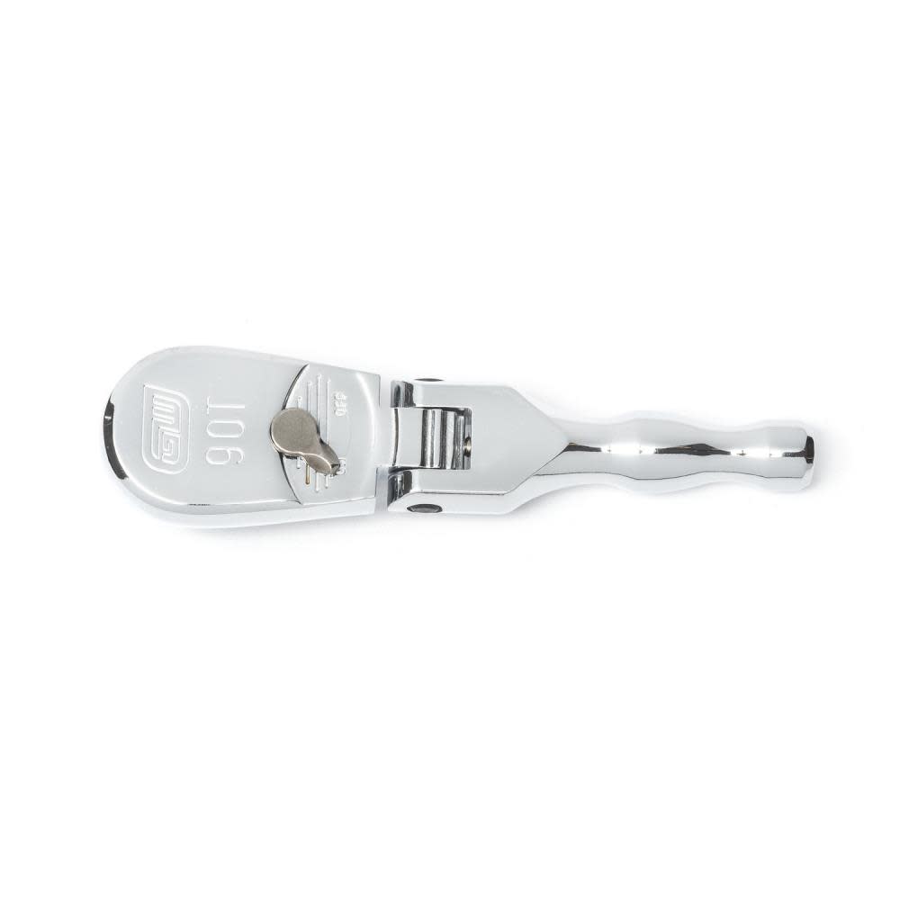 

GEARWRENCH 3/8" Drive 90 Tooth Stubby Flex Head Teardrop Ratchet 5"