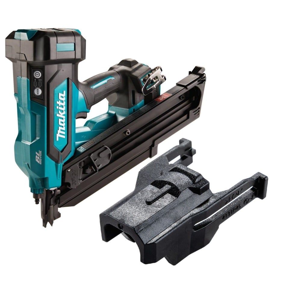 View Makita 18V LXT Lithium-Ion Cordless 30 Degree Clipped Head 3-1/2 Inch Framing Nailer (Bare Tool) & Proud-Setting Nose Adapter Bundle