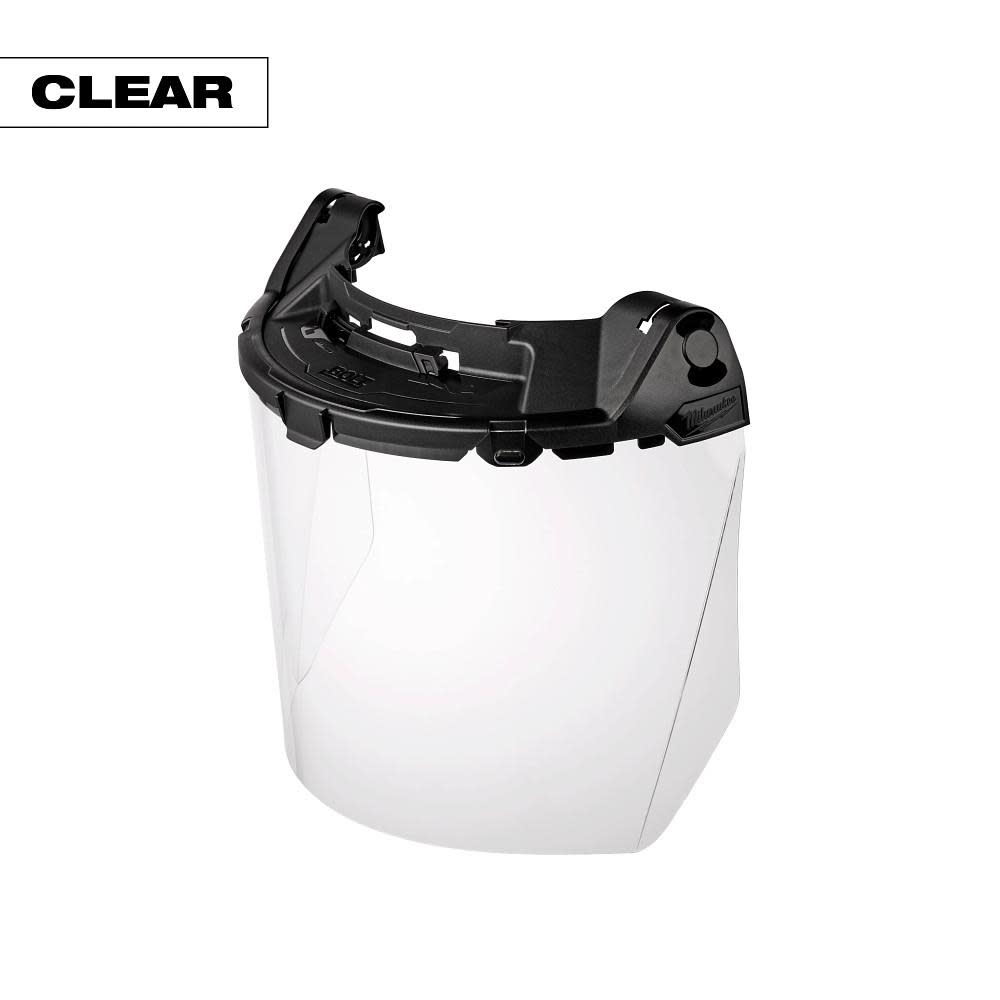 Milwaukee BOLT Task Full Face Shield - Clear Uncoated Lens (Compatible with BOLT Safety Helmets & BOLT Hard Hats)