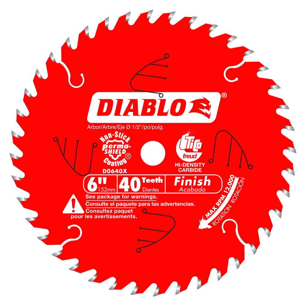 Diablo Tools 6 in x 40 Tooth Finish Saw Blade for Port-Cable Saw Boss®