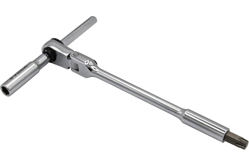 Vega 1/4 Inch Dual Drive Mag Bit Ratchet x 6 Inch with Extension
