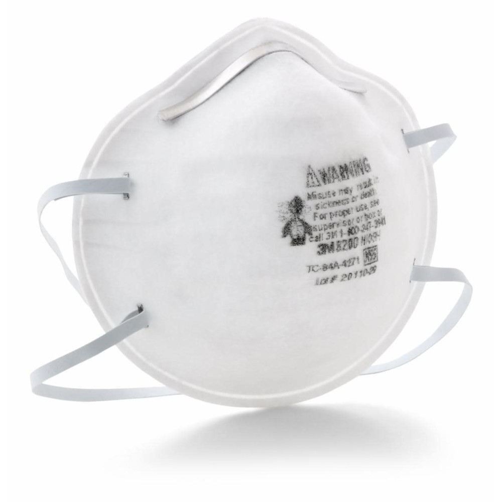 3M Cup Shaped 8200/07023(AAD) N95 Particulate Respirator - 20 Pack