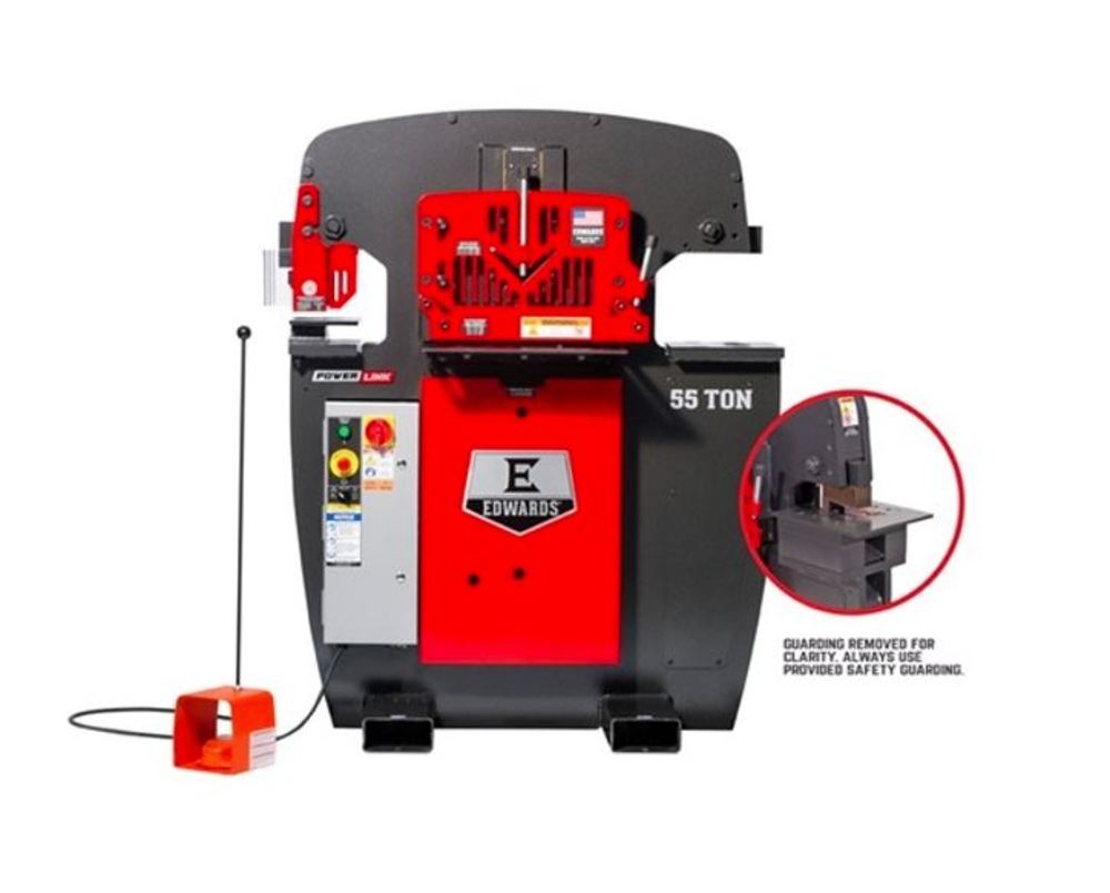 

Edwards 208V 3 Phase 55 Ton Ironworker with Coper Notcher