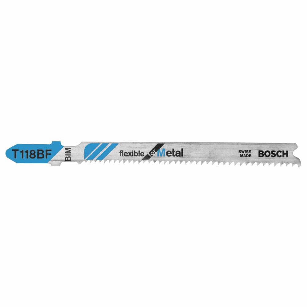 

Bosch Jig Saw Blades 3 5/8" 11-14 TPI Flexible for Metal T-Shank 5pc