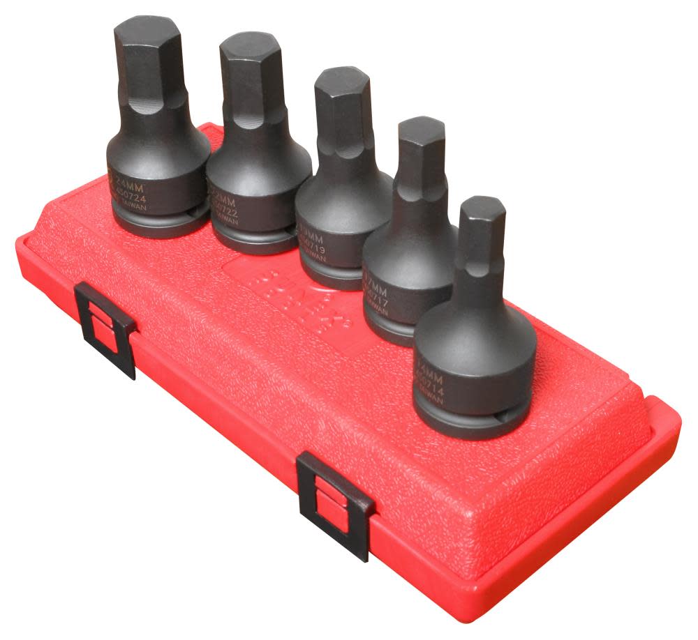 

Sunex 3/4 In. Drive Metric Hex Impact Socket Set 5 pc.