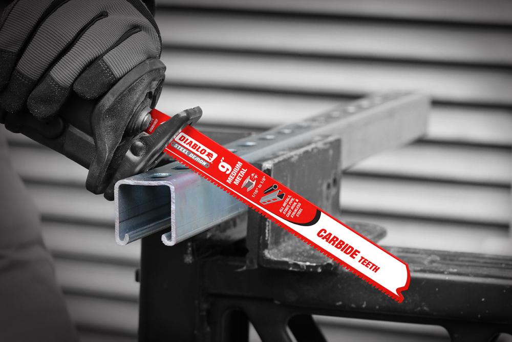 Diablo Tools 9in Steel Demon Carbide Recip Blades for Medium