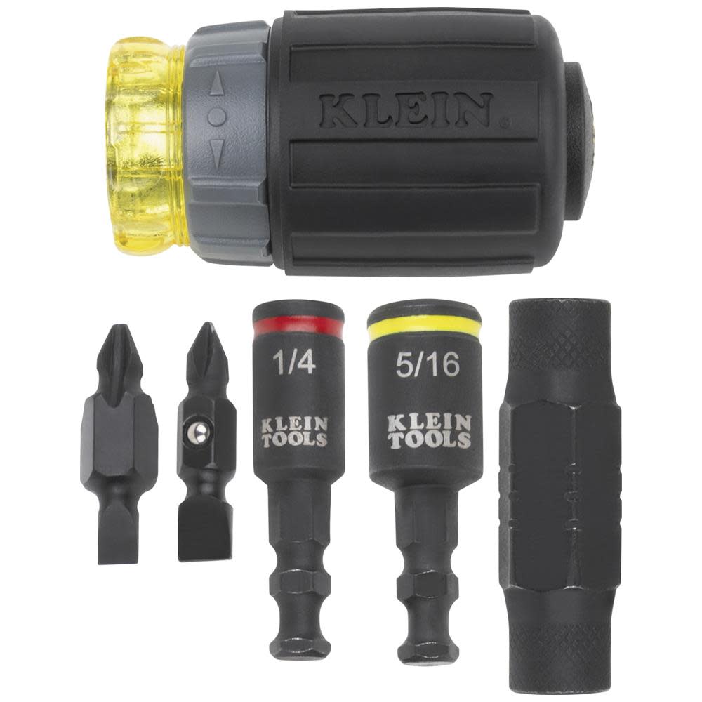 Klein Tools KNECT 7-in-1 Impact Stubby Driver 32561HDRT Klein Tools KNECT 7-in-1 Impact Stubby Driver 32561HDRT