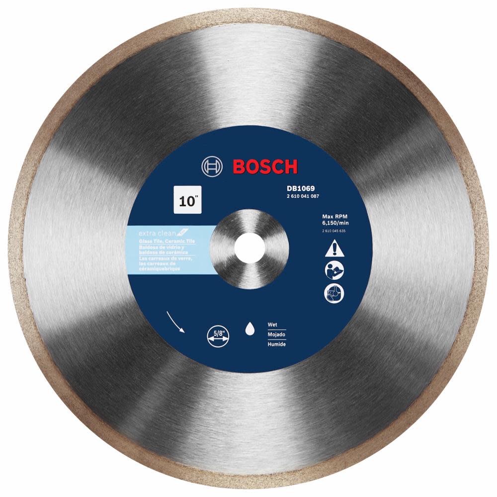 

Bosch 10 In. Rapido Premium Continuous Rim Diamond Blade for Glass Tile