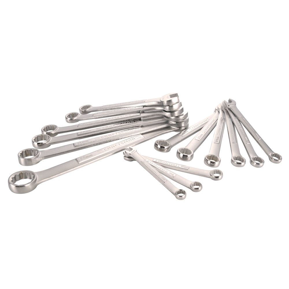 CRAFTSMAN Metric Combination Wrench Set , 15pc CMMT12066 - Acme Tools