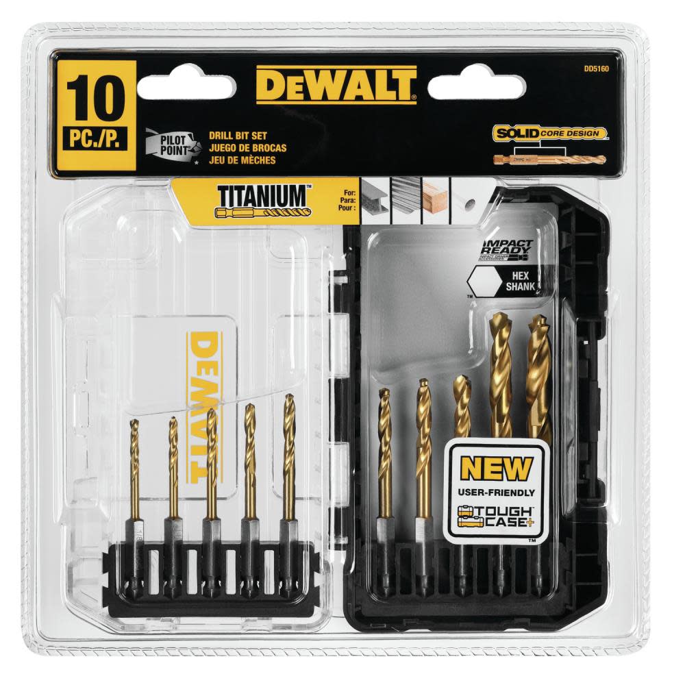 DEWALT 10-Piece Impact Drilling Set DD5160 - Acme Tools