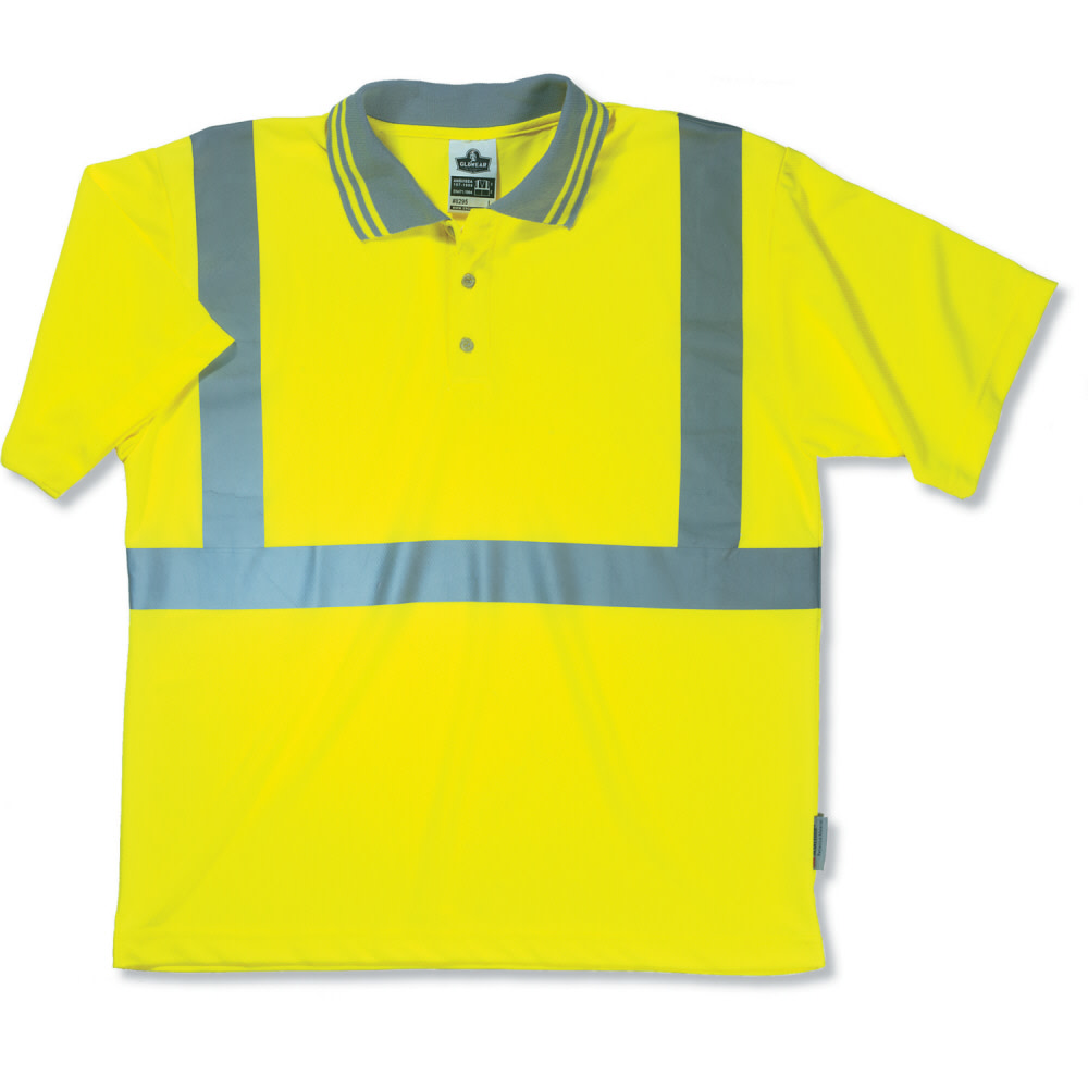 Ergodyne GloWear 8295 Lime Green Class 2 Polo Shirt – 5XL