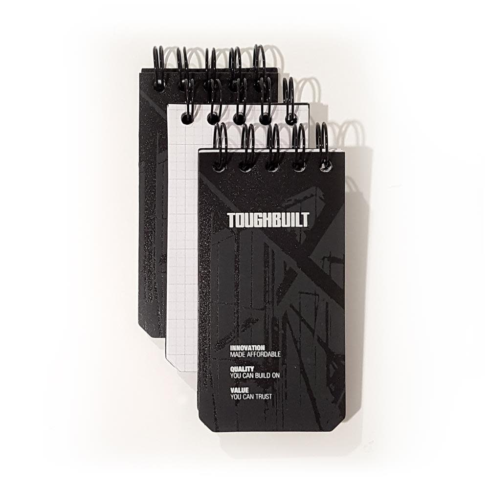 

Toughbuilt Grid Notebooks 3-pk