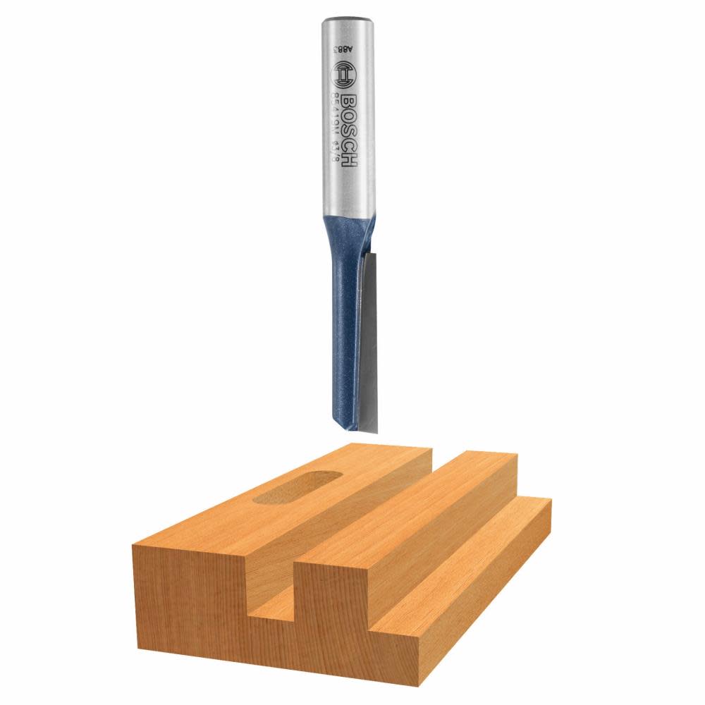 

Bosch 1/4 In. x 1 In. Carbide Tipped 1-Flute Straight Bit