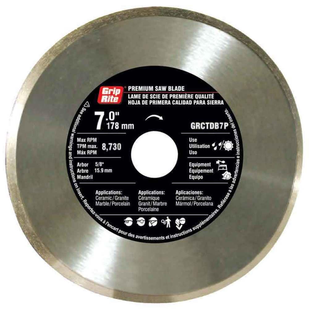 

Grip Rite 7-in Wet or Dry Continuous Diamond Circular Saw Blade