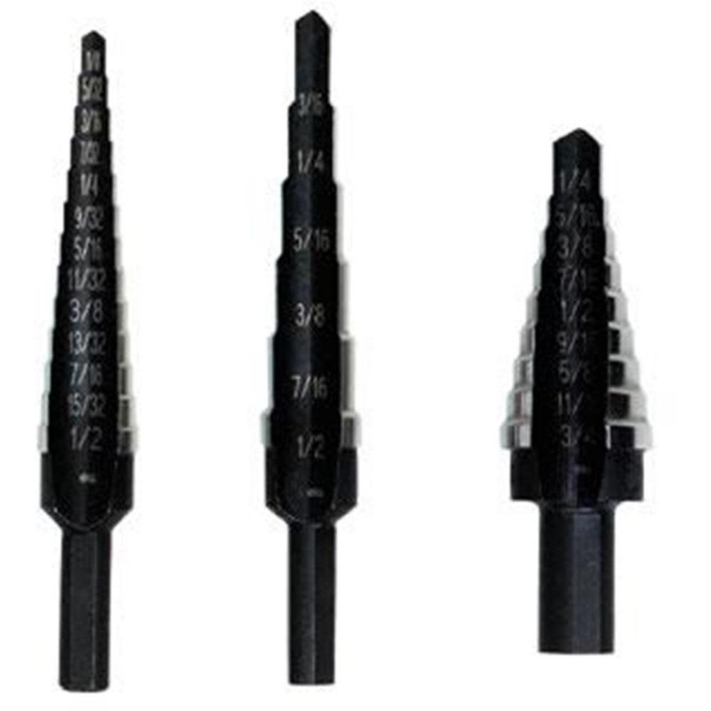 Unibit Step Drill 3 Pc. Pro Kit (#1, #2, #3)