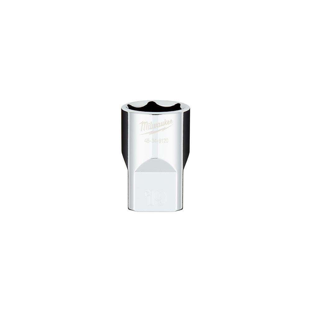 

Milwaukee 1/2 in. Drive 19MM Metric 6-Point Socket with FOUR FLAT Sides