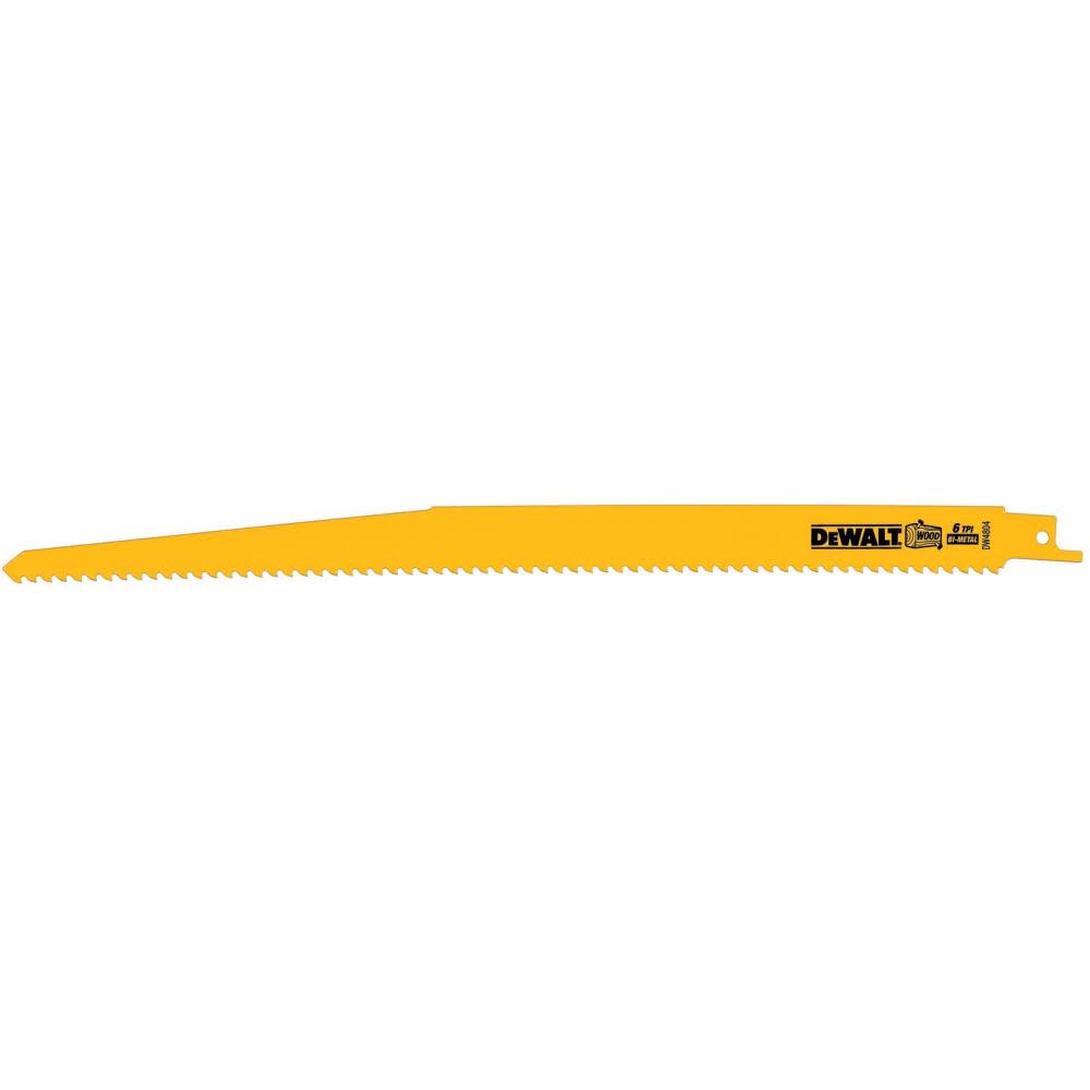 

DEWALT 12-in 6TPI Wood Cut Recip Blade 5-Pack