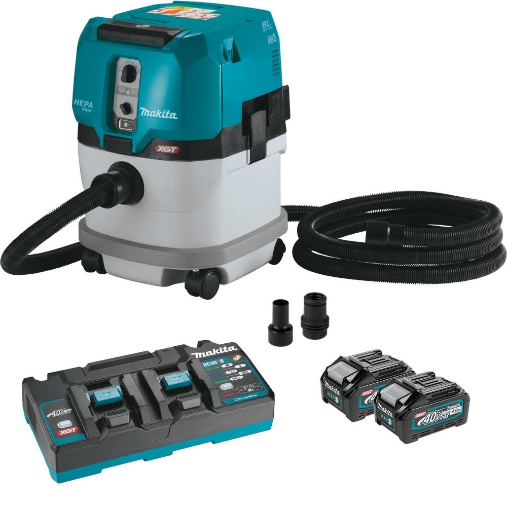 View Makita 40V max XGT 4 Gallon HEPA Dry Dust Extractor Kit
