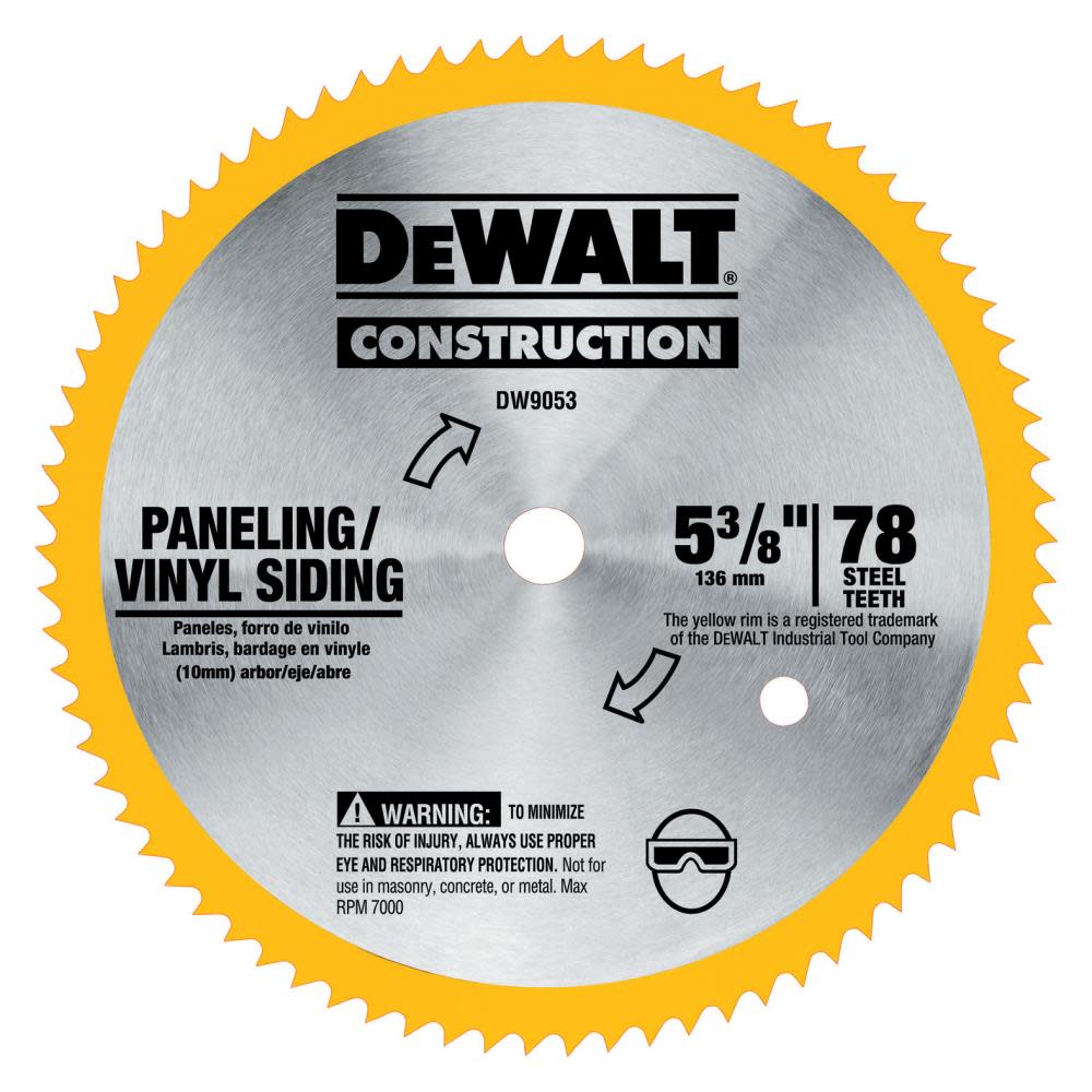 

DEWALT 78 T Steel Panel Blade