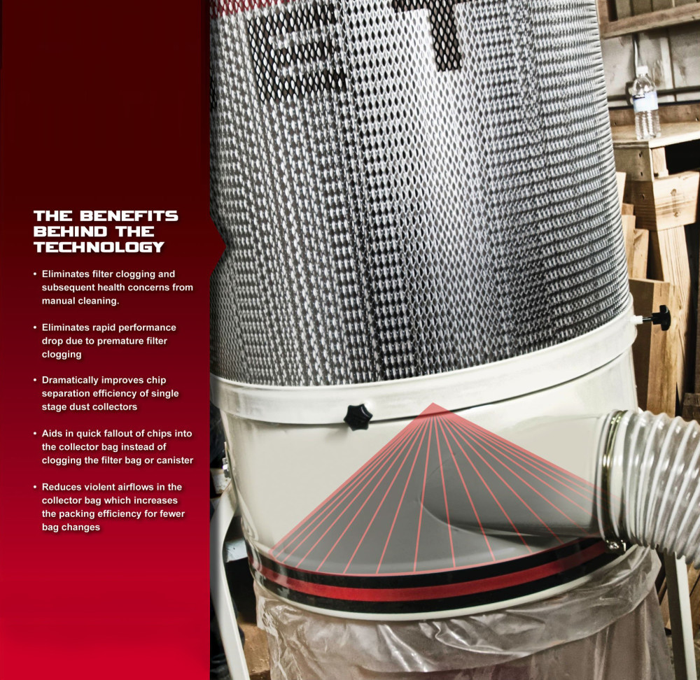 JET DC-1100VX-CK Dust Collector 1.5 HP 1PH 115/230 V 2