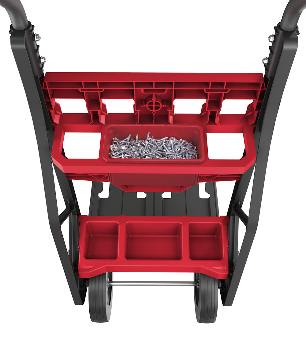 Milwaukee PACKOUT XL Tool Box and 2 Wheel Cart Bundle 48-22