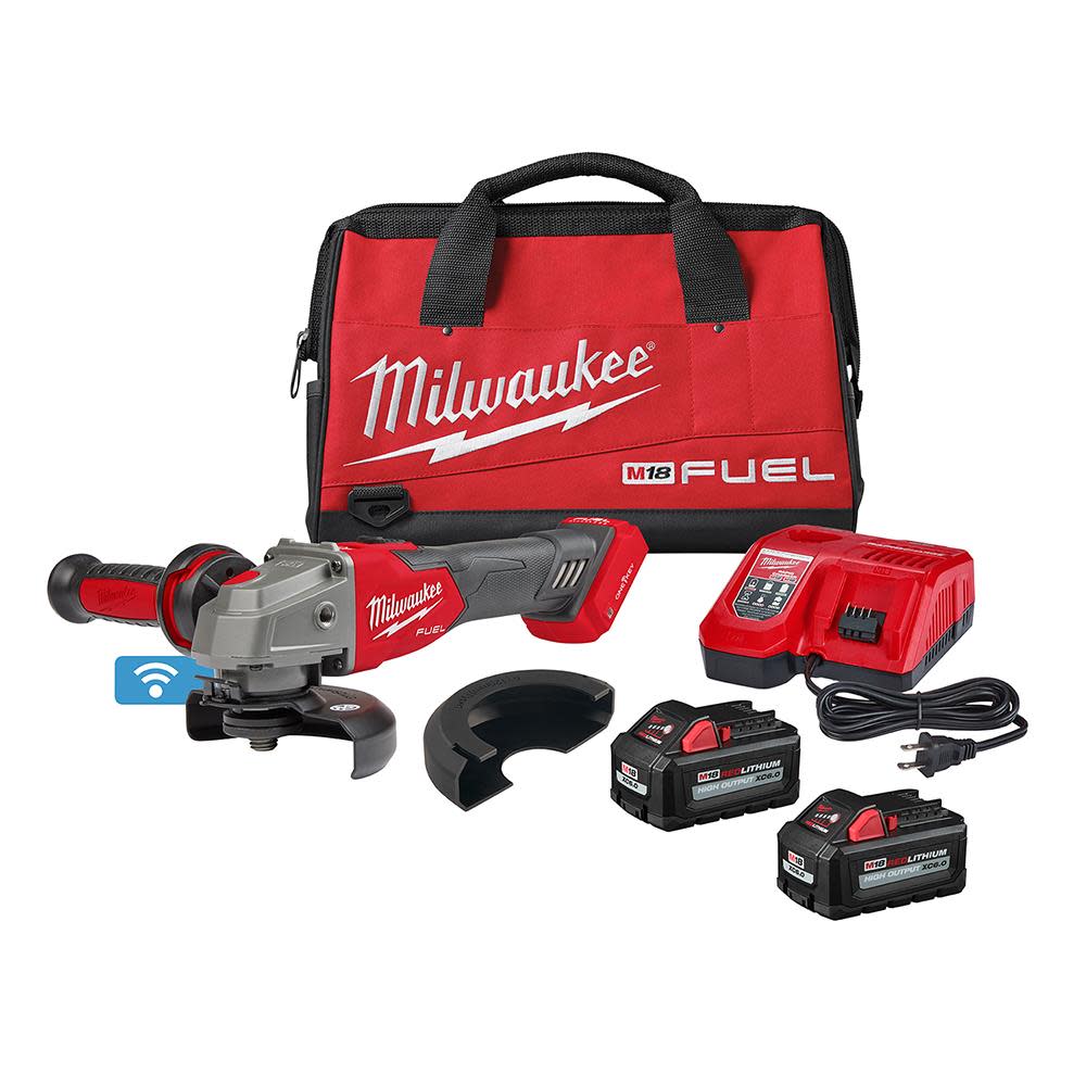 Milwaukee M18 FUEL 4 1/2 / 5 Braking Grinder with ONE KEY Slide Switch Lock On Kit - 2883-22 - By Brand  sku 2883-22