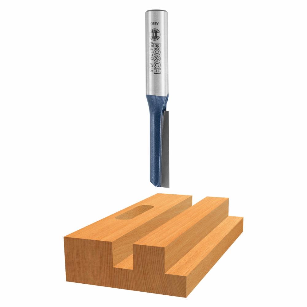 

Bosch 1/2 In. x 2 In. Carbide Tipped 1-Flute Straight Bit