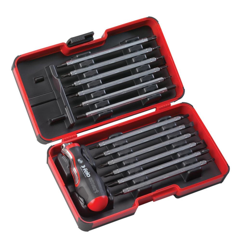 

Felo 13 Piece Screwdrivers Metric Smart Box Blades with Handle