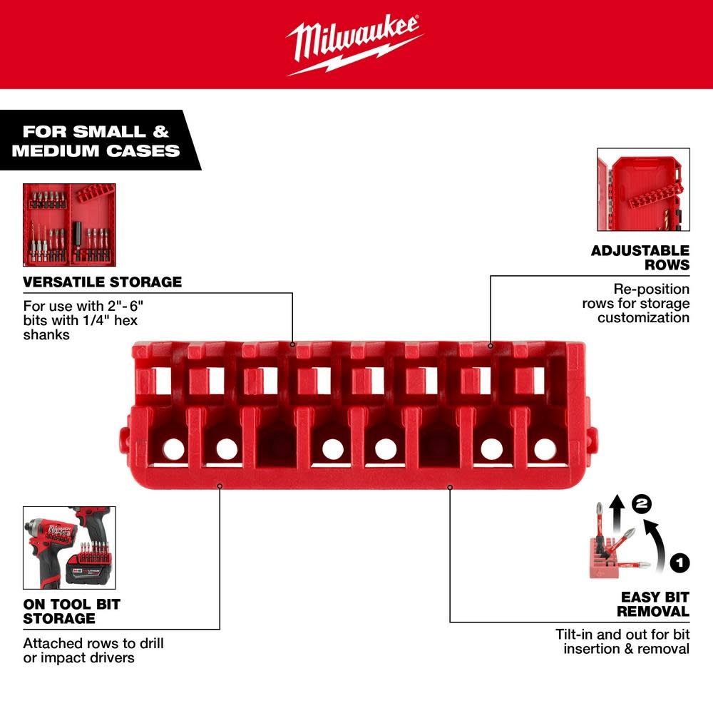 小物 mi Milwaukee Small & Medium Case Rows for Impact Driver