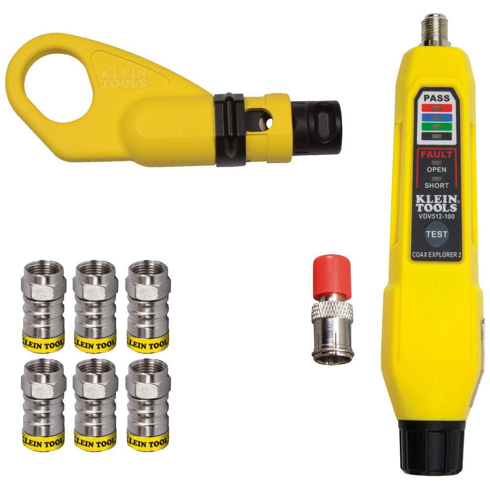 

Klein Tools Coax Connect Install and Test Kit