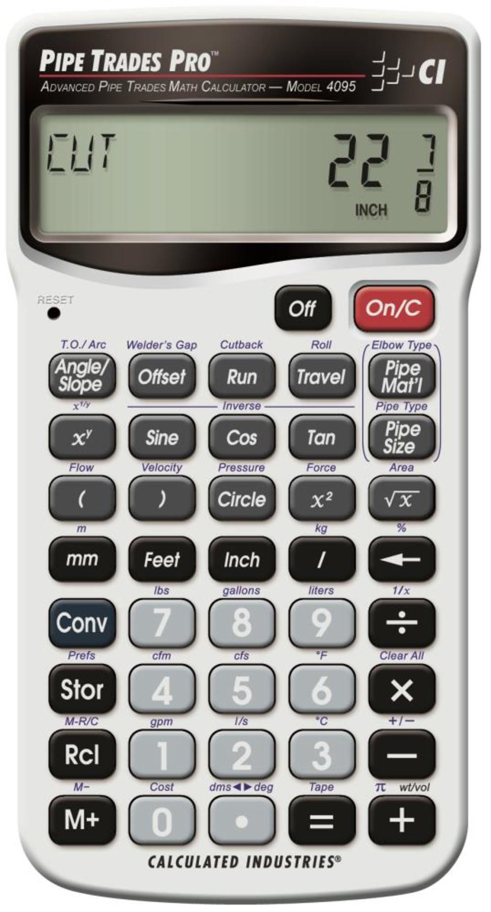 Calculated Industries 4095 Pipe Trades Pro Calculator