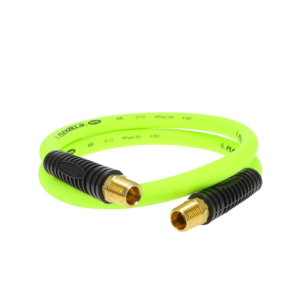 Flexzilla 1/2 Inch x 4ft ZillaGreen Whip Air Hose HFZ1204YW4S