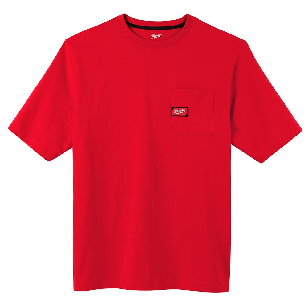 

Milwaukee Heavy Duty Red Pocket Short Sleeve T-Shirt - Large