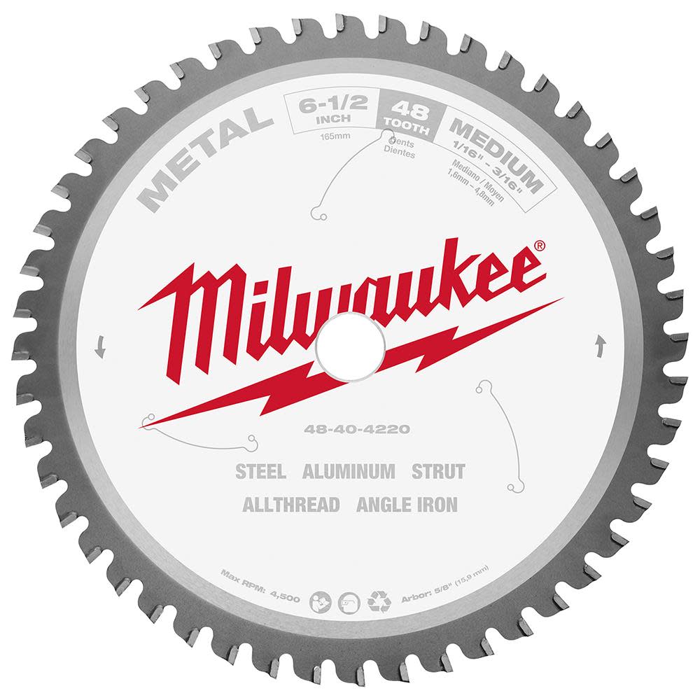 Milwaukee 6-1/2 in. Metal Cutting Circular Saw Blade
