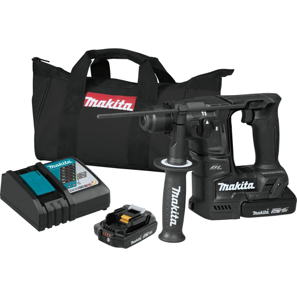 Makita 18V LXT Sub-Compact 11/16" Rotary Hammer Kit Accepts SDS-Plus Bits