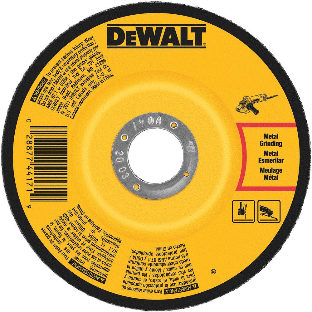 

DEWALT 4-1/2 In. x 1/4 In. x 5/8 In. to 11 Fast Cutting Abrasive