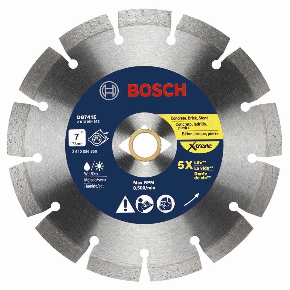 

Bosch 7" Xtreme Segmented Rim Diamond Blade for Universal Rough Cuts