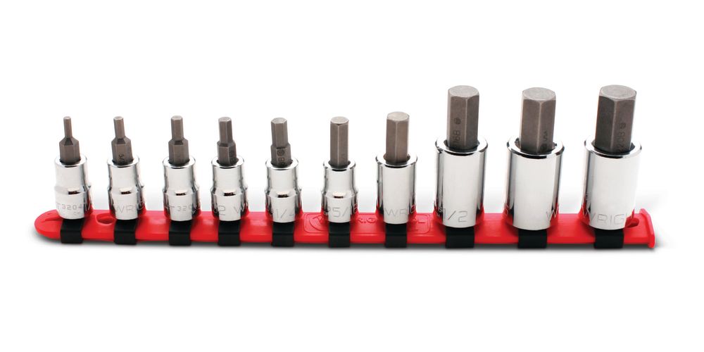 

Wright Tool Hex Bit Socket Set 3/8" 1/2" Dr 10pc