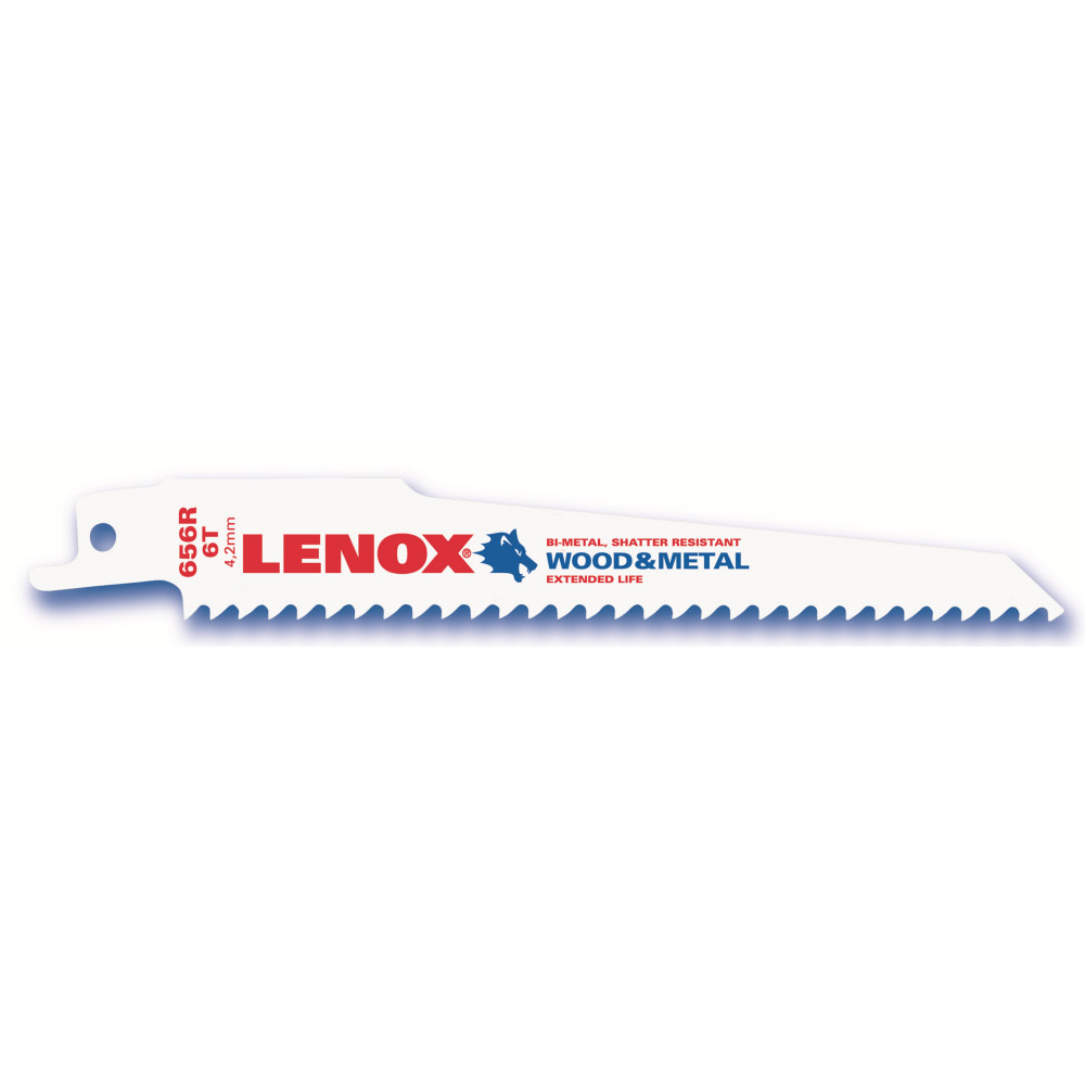 

Lenox Reciprocating Blade 6" 6 TPI