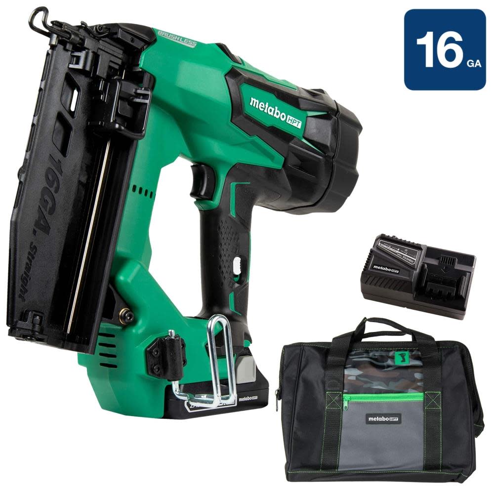 

Metabo HPT 18V Brushless Li-ion 16 Gauge Straight Finish Nailer