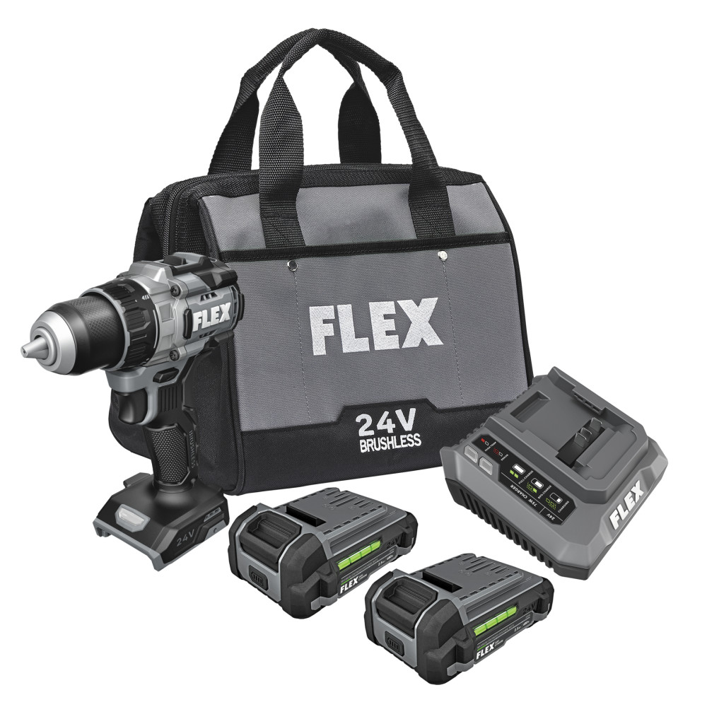 FLEX 1/2 Inch 2-Speed Drill Driver Kit