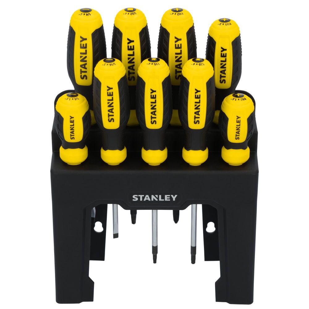 Stanley Screwdriver Set with Stand 9pc STHT60835 - Acme Tools
