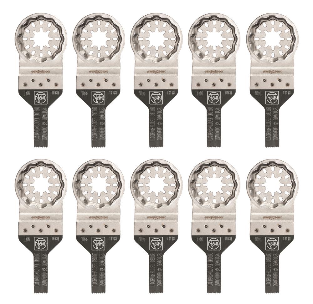 

Fein StarLock E-Cut 184 Long-Life Saw Blade with Bi Metal Teeth for All Woods Plasterboard and Plastic Materials