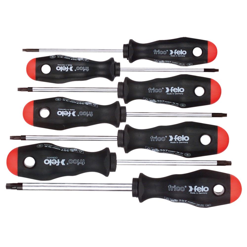 

Felo 7 Pc Torx Screwdriver Set T9-T40 - 2 Component Handle