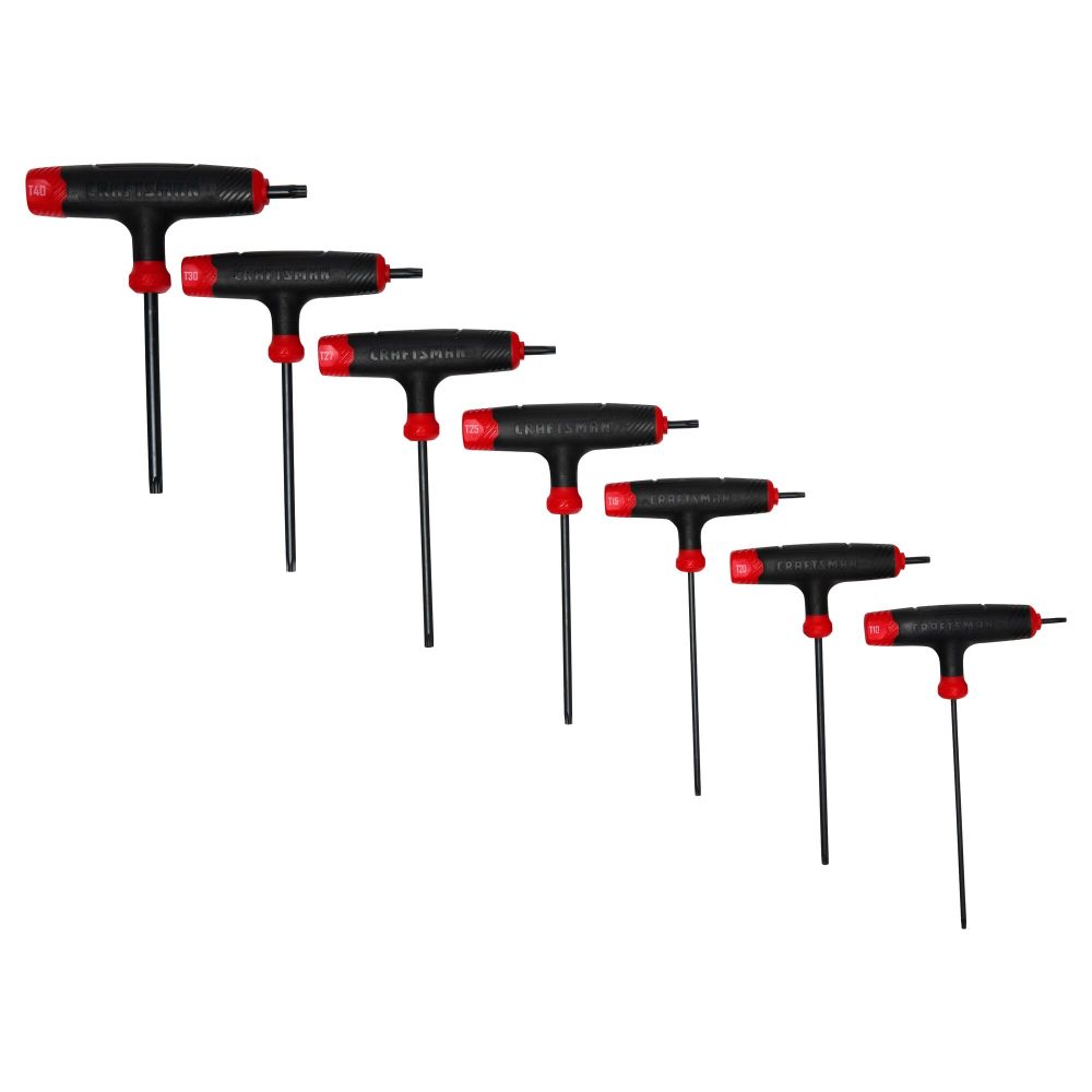CRAFTSMAN T-Handle Torx Hex Key Set, 7 Piece CMHT26018 - Acme Tools