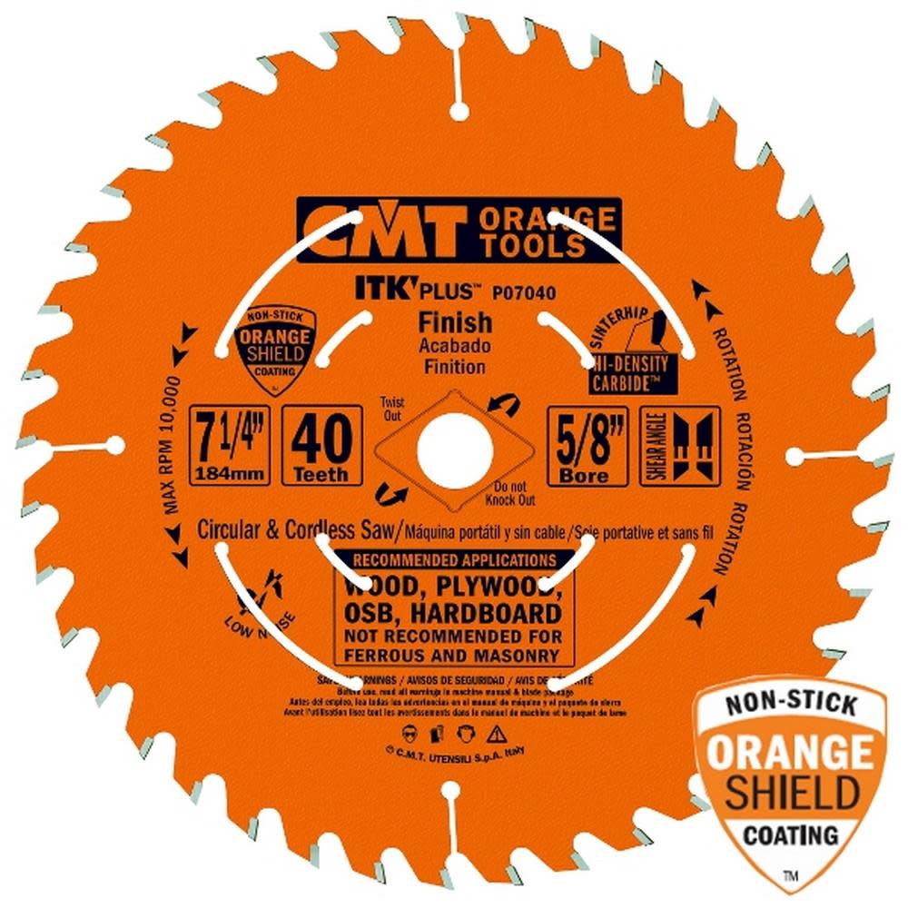 

CMT 8-1/4In ITK Plus 40 Tooth Saw Blade - Fine Finish