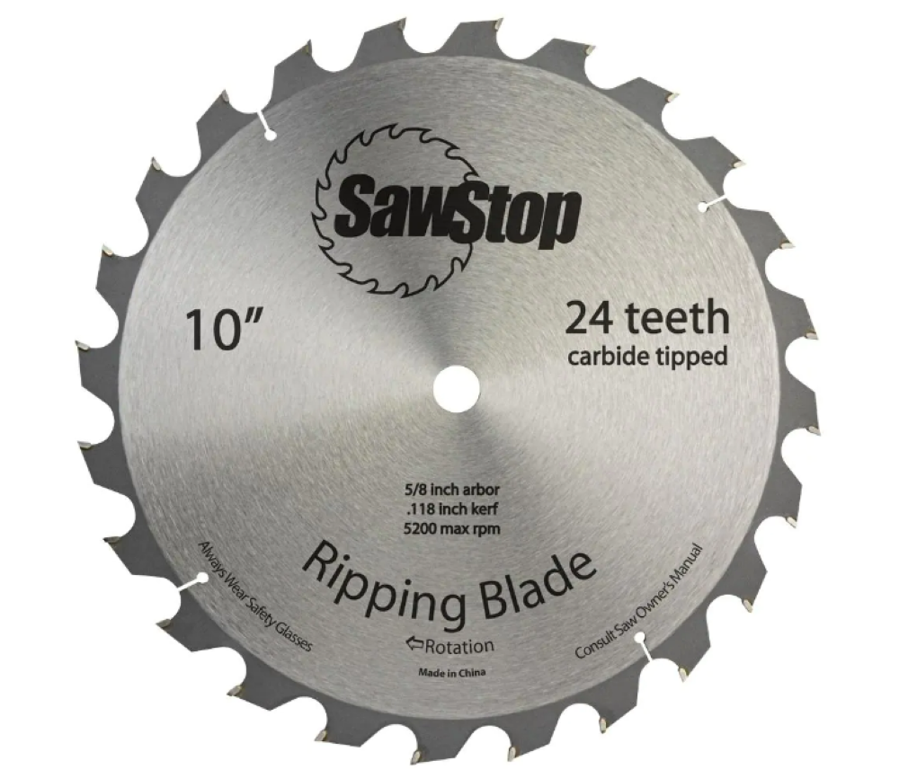 

Sawstop 24 Tooth Ripping Table Saw Blade