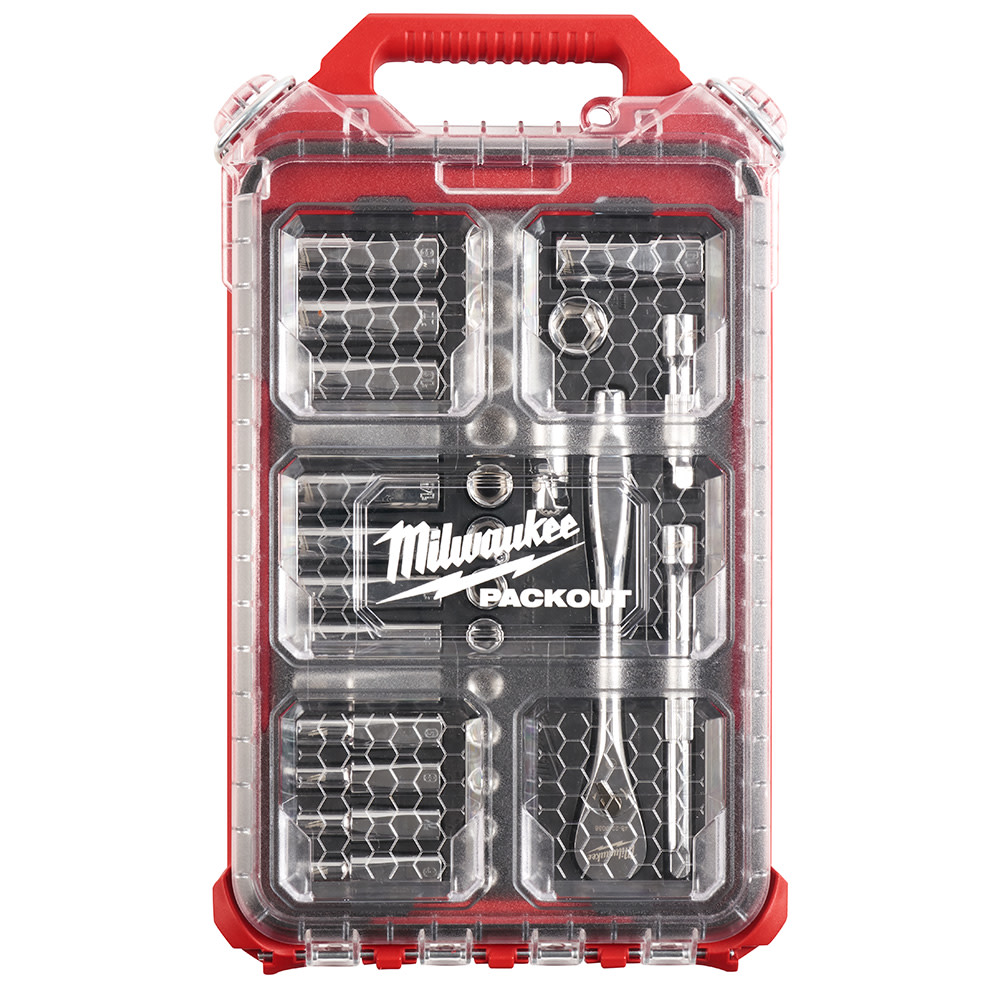 

Milwaukee 3/8 32pc Ratchet and Socket Set in PACKOUT - Metric