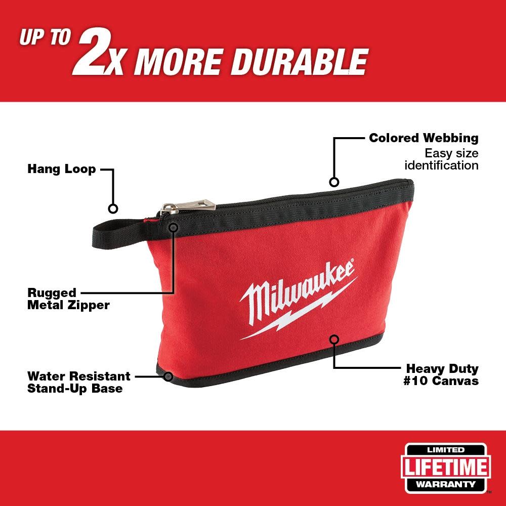 Milwaukee Zipper Pouch 48-22-8180 - Acme Tools